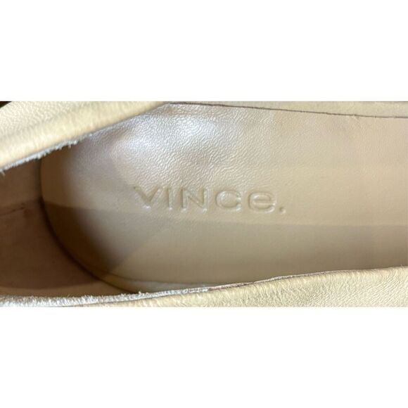 VINCE Tiana Square Toe Leather Pumps in Cappuccino NWOB Size 11 - Picture 7 of 8